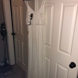 Adrianna Papell beaded blouson gown size 4 w/tags